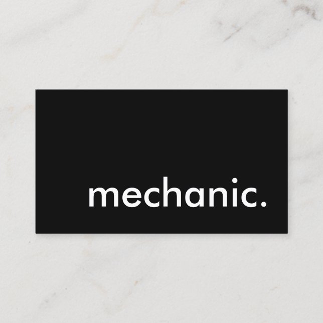 Mechaniker. LoyalitätsLochkarte Treuekarte (Vorderseite)