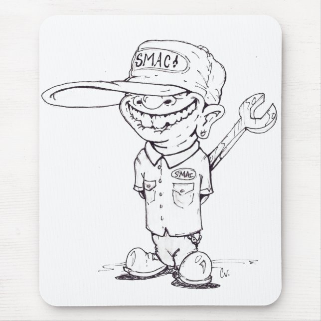 Mechaniker-Mausunterlagen Mousepad (Vorne)