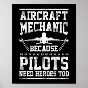 Mechaniker Pilot Diesel Mechanische Geschenke für Poster