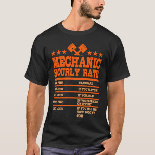 Mechaniker-Stundensatz Automechaniker-Werkstatt-Te T-Shirt