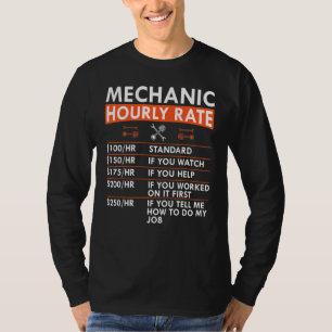 Mechaniker-Stundensatz Schraubenschlüssel Kolben G T-Shirt