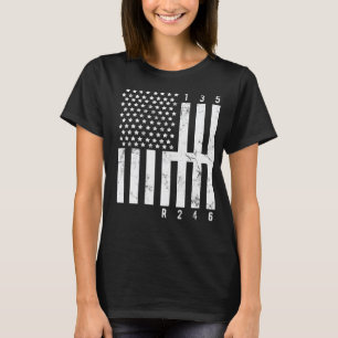 Mechaniker US-Flagge Tuner Autoliebhaber Reparatur T-Shirt