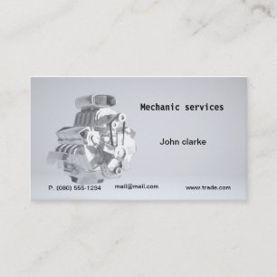 Mechanikerauto-Reparatur-Visitenkarte Visitenkarte