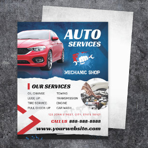 Mechanikshop Auto Services Flyer