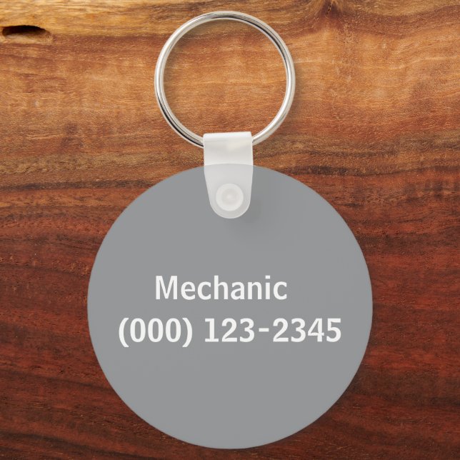 mechanisch bearbeitbar schlüsselanhänger (Rückseite)