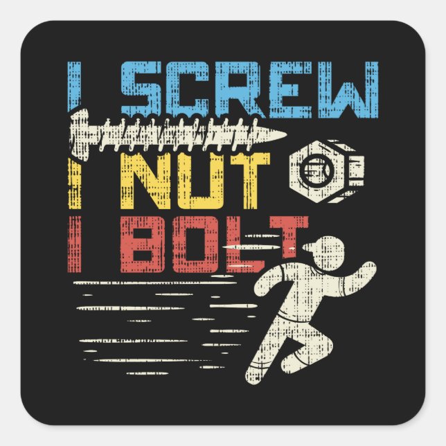 mechanisch quadratischer aufkleber (Vorderseite)