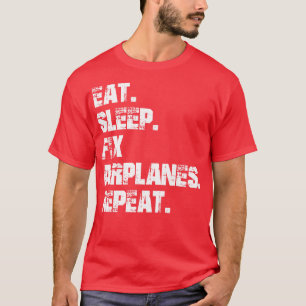 Mechanisch verzehrte fest montierte Luftfahrzeuge T-Shirt