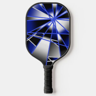 Mechanisch Zeichnend Mosaik mit blauer Farbenfüllu Pickleball Schläger