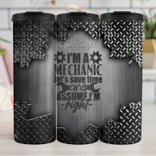 Mechanische Annahme, ich habe das richtige Zeichen Thermosbecher