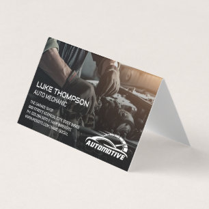 Mechanische Arbeiten am Motor   Auto-Services-Logo Visitenkarten
