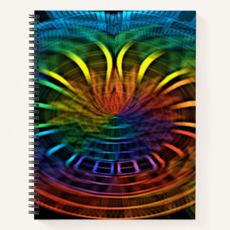 Mechanische Arbeiten eines Regenbogens Notizbuch
