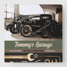 Mechanische Automotorradgarage