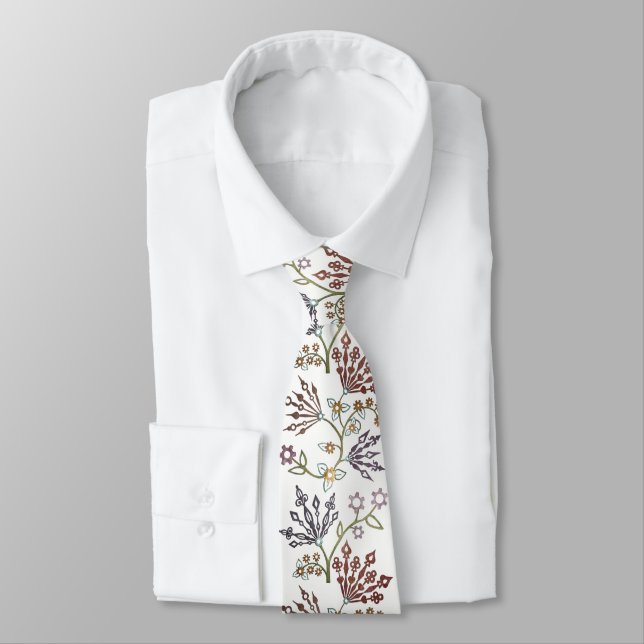 Mechanische Blume - KUSTOM FARBE Krawatte (Gebunden)