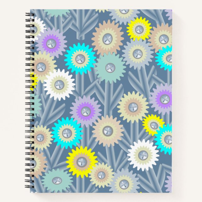 Mechanische Blume Notizbuch (Vorderseite)