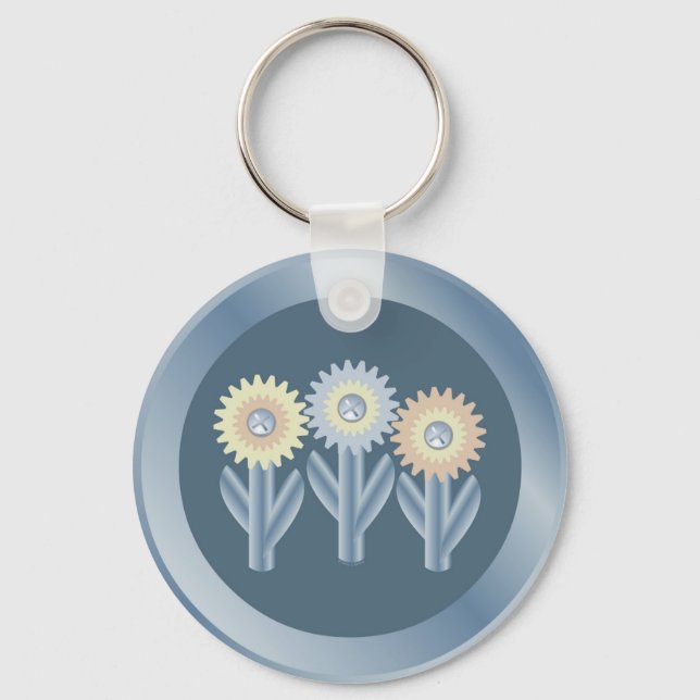 Mechanische Blume Schlüsselanhänger (Vorderseite)