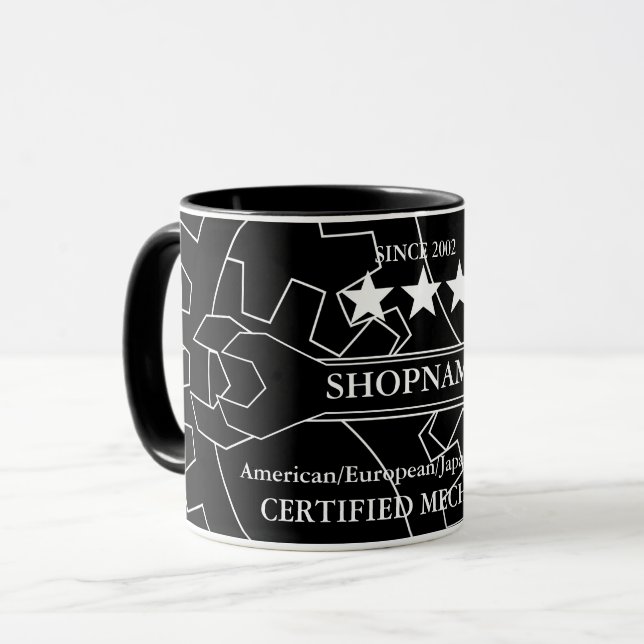 Mechanische Doppelschlüssel Tasse (Vorderseite Links)