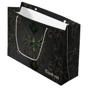 Mechanische Eleganz, die Spinne im Dunkeln. Große Geschenktüte