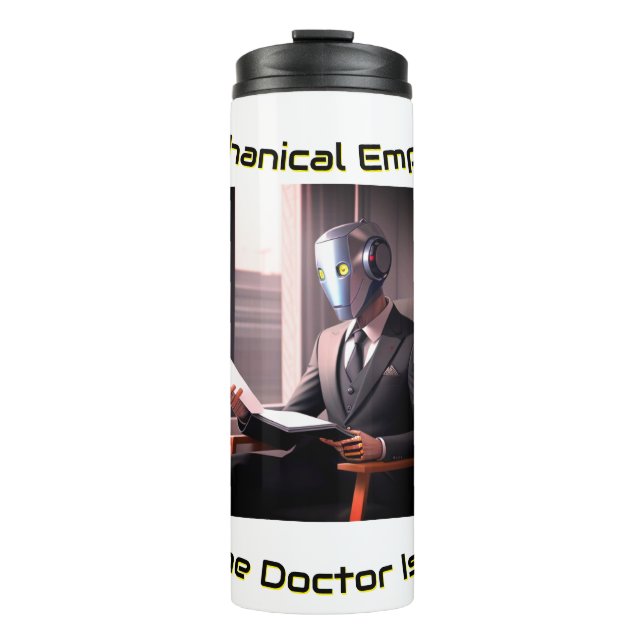 Mechanische Empathie Thermosbecher (Vorderseite)