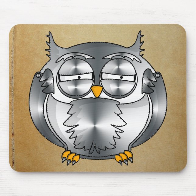 mechanische Eule Mousepad (Vorne)