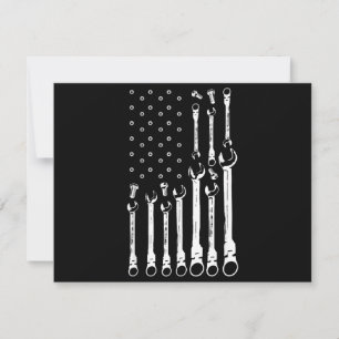Mechanische Fahne Amerikanisches Flag Flag Mechani Dankeskarte