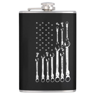 Mechanische Fahne Amerikanisches Flag Flag Mechani Flachmann