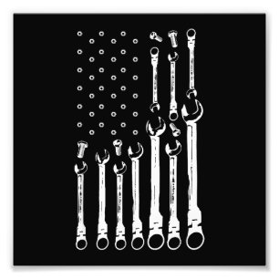 Mechanische Fahne Amerikanisches Flag Flag Mechani Fotodruck