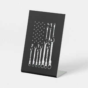 Mechanische Fahne Amerikanisches Flag Flag Mechani Sockelschild