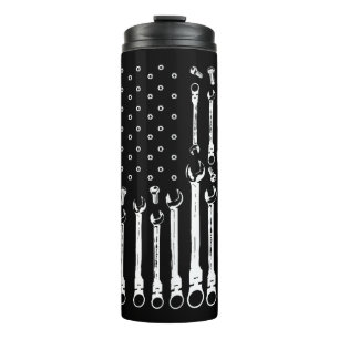 Mechanische Fahne Amerikanisches Flag Flag Mechani Thermosbecher