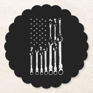 Mechanische Fahne Amerikanisches Flag Flag Mechani Untersetzer