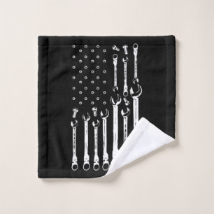 Mechanische Fahne Amerikanisches Flag Flag Mechani Waschlappen