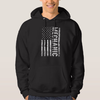 Mechanische Flagge Patriotic Mechanic Mechanic Hoodie