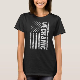 Mechanische Flagge Patriotic Mechanic Mechanic T-Shirt