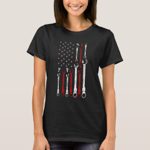 Mechanische Flagge - Patriotische Mechanische Flag T-Shirt