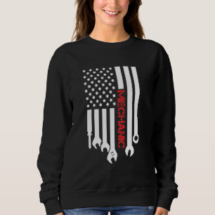 Mechanische Flagge USA 4. Juli American Patriotic Sweatshirt