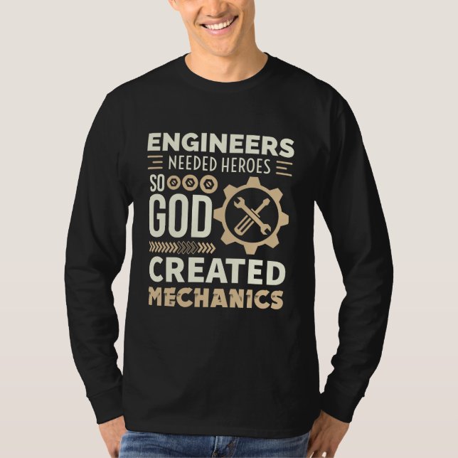 Mechanische Funny Quotes T-Shirt (Vorderseite)