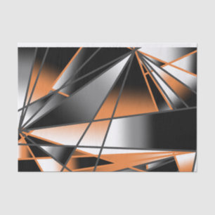 Mechanische Gestaltung der orangefarbenen Farbenfü Seidenpapier