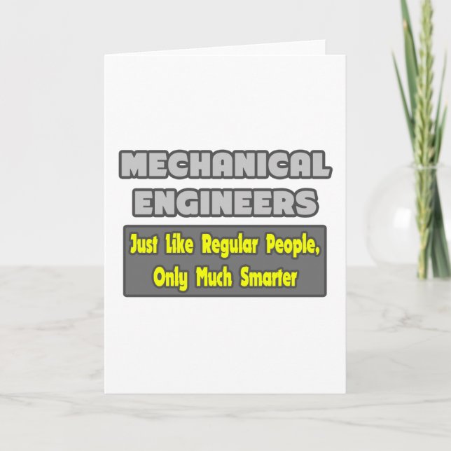 Mechanische Ingenieure...klüger Karte (Vorderseite)