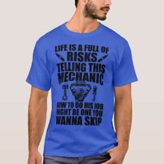 Mechanische Lebensdauer ist voller Risiken, die di T-Shirt