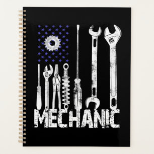 Mechanische Liebhaber Mechanische Flagge USA Planer
