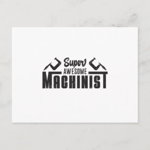 Mechanische Maschinenmaschine CNC Bediener Funny G Postkarte