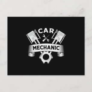 Mechanische Motor Autos Autos Autos Funny Gift Ide Postkarte