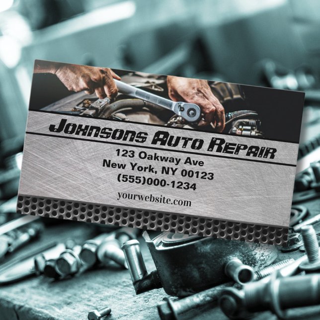 Mechanische Reparatur von Auto Visitenkarte (Von Creator hochgeladen)