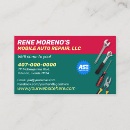 Mechanische Reparatur von Personenkraftwagen 2 Sei Visitenkarte