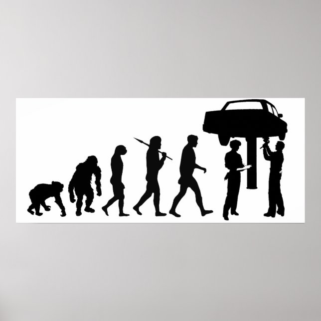 Mechanische Reparatur Werkstatt Mitarbeiter Mens A Poster (Vorne)