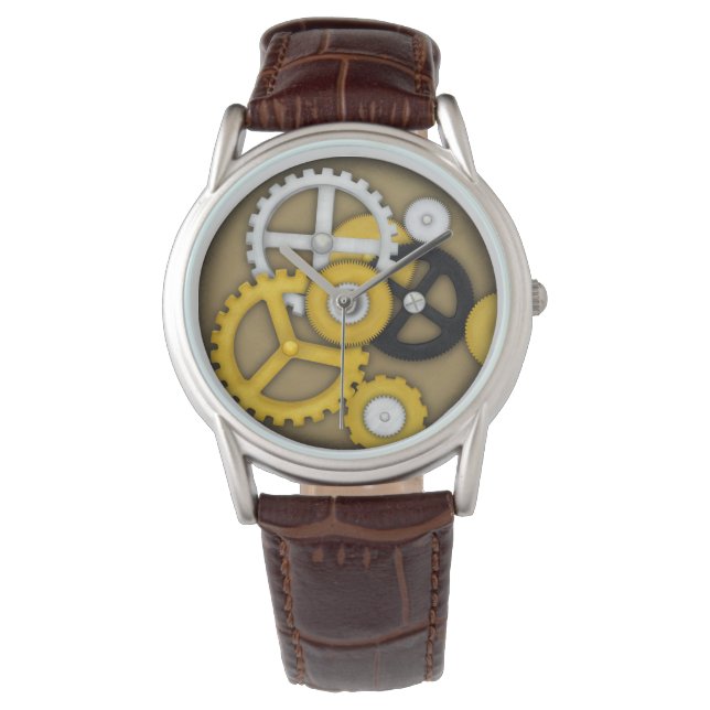 Mechanische Schließfächer, Visuelle Illusionskohle Armbanduhr (Vorderseite)
