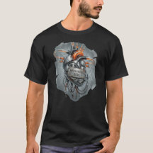 Mechanische Seele – Steampunk Cyberpunk Herz T-Shi