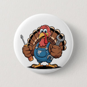 Mechanische Squad Türkei Erntedank Gobbler Button