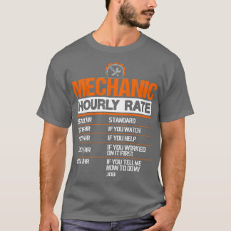 Mechanische Stundensätze Funny CoWorkers - Erwerbs T-Shirt