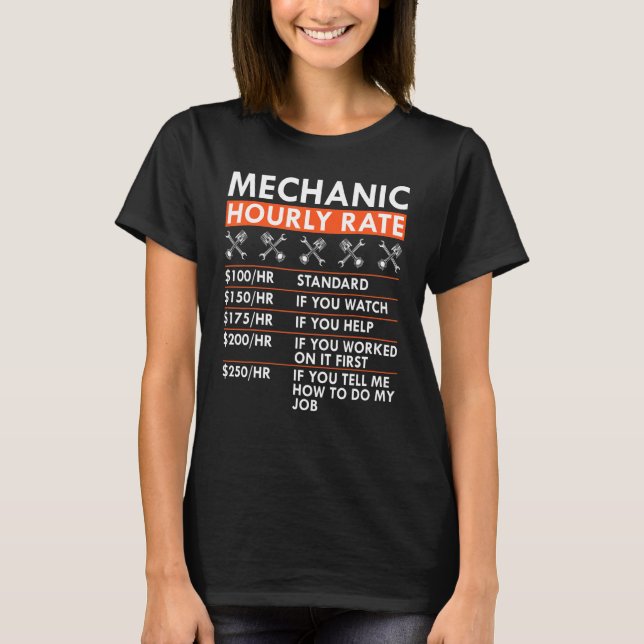 Mechanische Stundensätze Panzerkleidung Ra T-Shirt (Vorderseite)