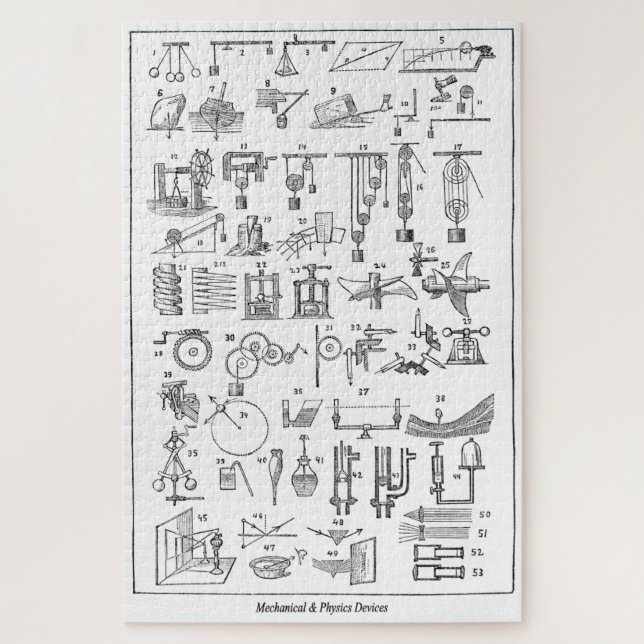Mechanische und physikalische Geräte ~ Cyclopaedia (Vertikal)